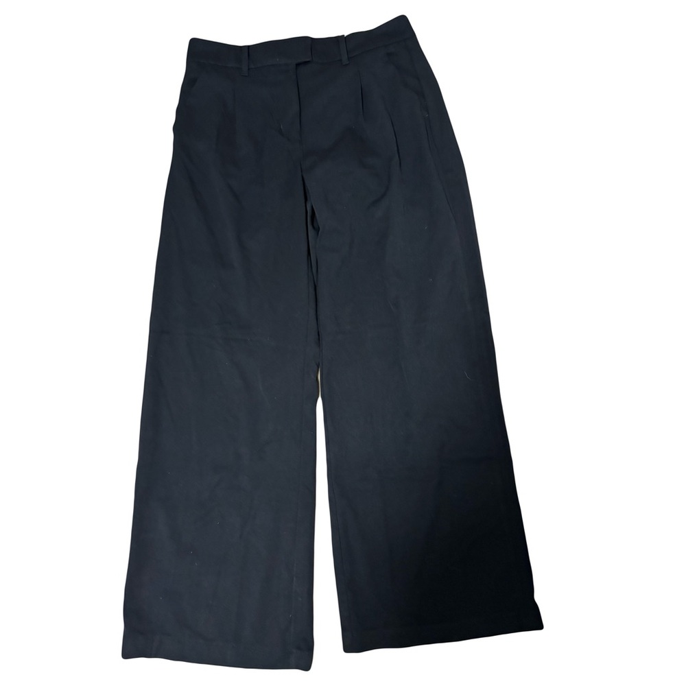 American Eagle Black Stretch Wide Leg Trousers NWT